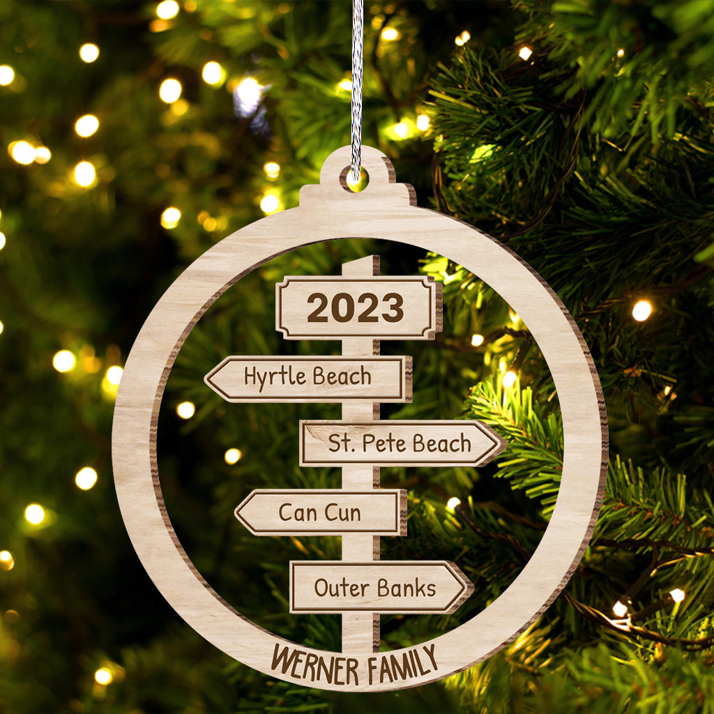 Favorite Adventure - Personalized Travelling Ornament