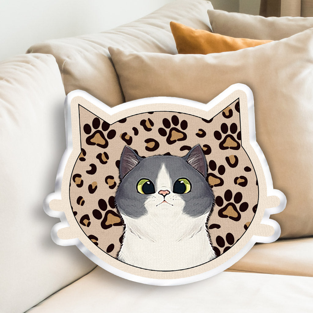 Reserved For The Cat - Personalized Cat Shaped Pillow