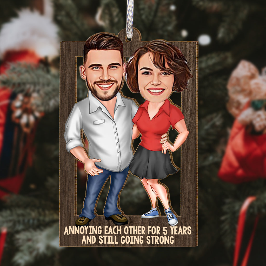 Annoying Each Other - Personalized Couple Ornament