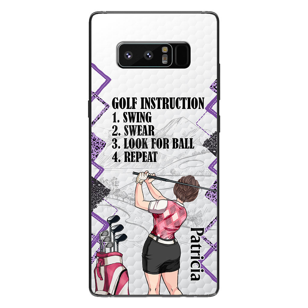 Just A Girl - Golf gift for her, wife, mom, grandma, girlfriend - Personalized Phone Case
