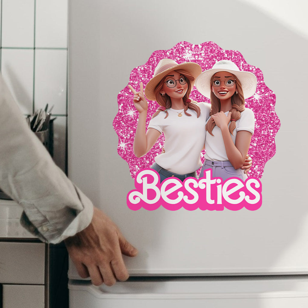 Pink Besties - Gift for friend - Personalized Decal Die Cut