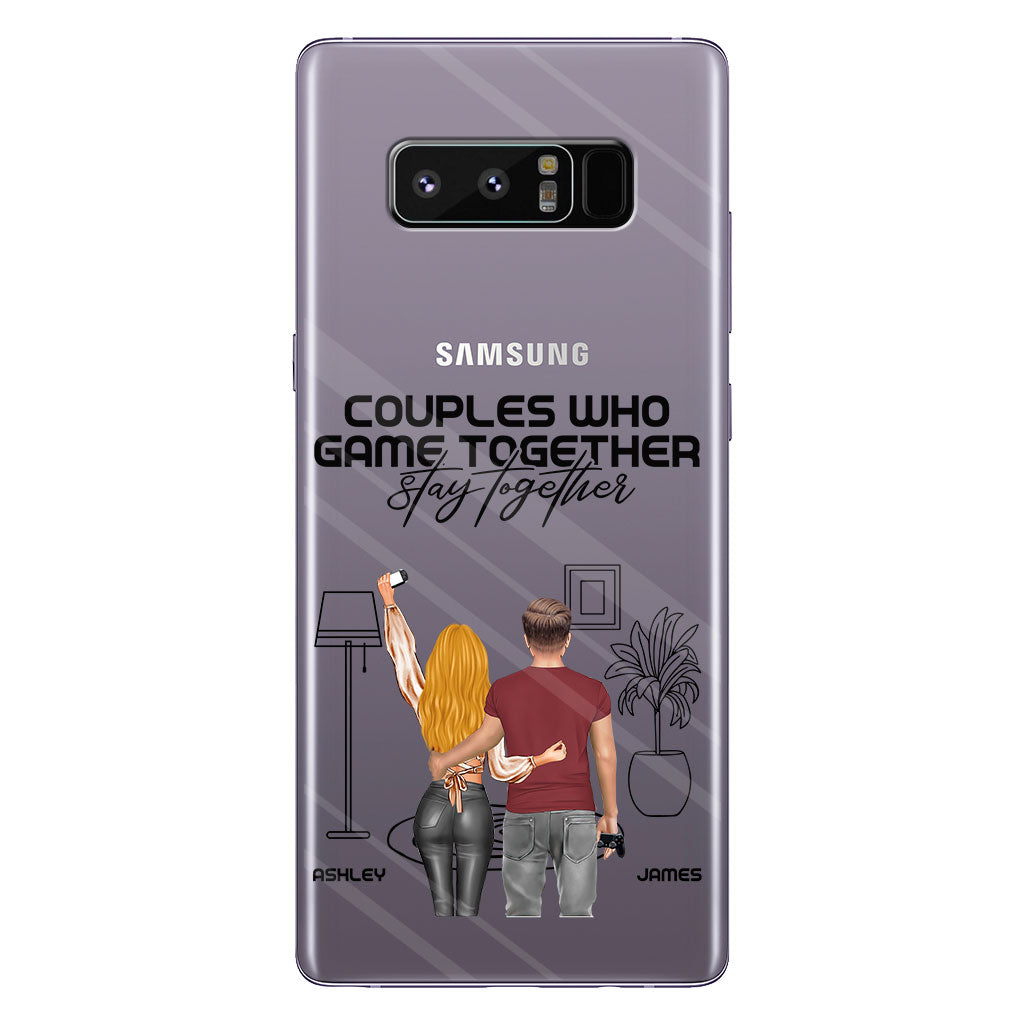 Couples Who Game Together Stay Together - Personalized Video Game Clear Phone Case