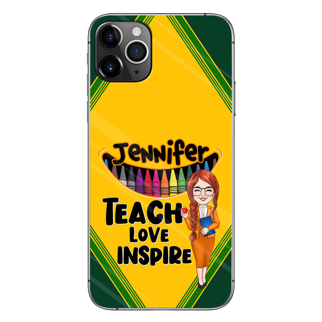 Teach Love Inspire - Personalized Teacher Phone Case