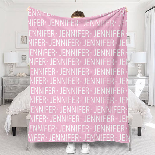 Custom Name Pattern - Personalized Kid Blanket