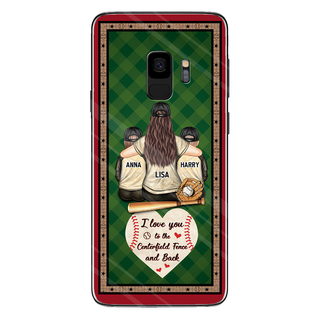 My Heart Is On That Field - Personalized Baseball Clear Phone Case