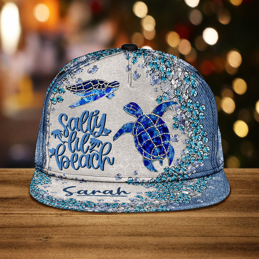 Turtle Bling - Personalized Turtle Snapback