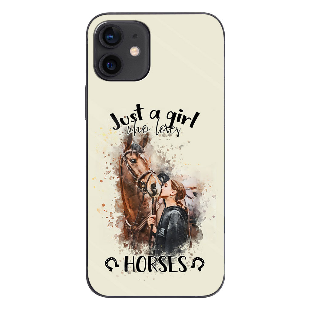 Just A Girl Who Loves Horses - Personalized Horse Phone Case