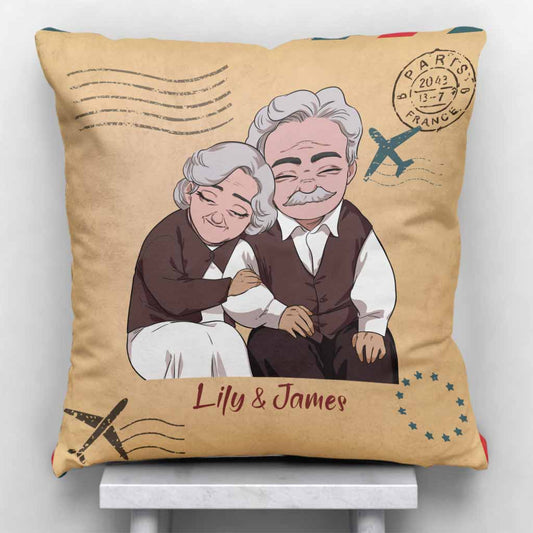 If I Had My Life To Live Over Again - Personalized Couple Throw Pillow