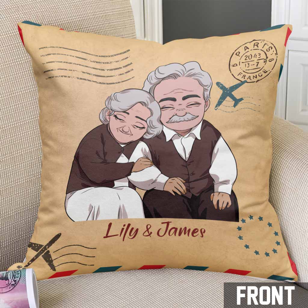 If I Had My Life To Live Over Again - Personalized Couple Throw Pillow