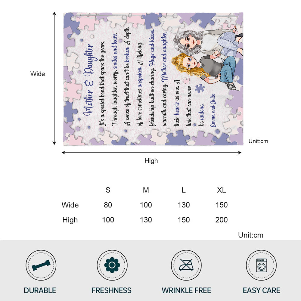 A Special Bond That Spans The Years - Personalized Mother's Day Mother Blanket