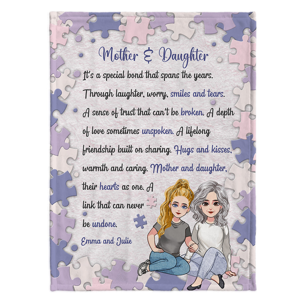 A Special Bond That Spans The Years - Personalized Mother's Day Mother Blanket