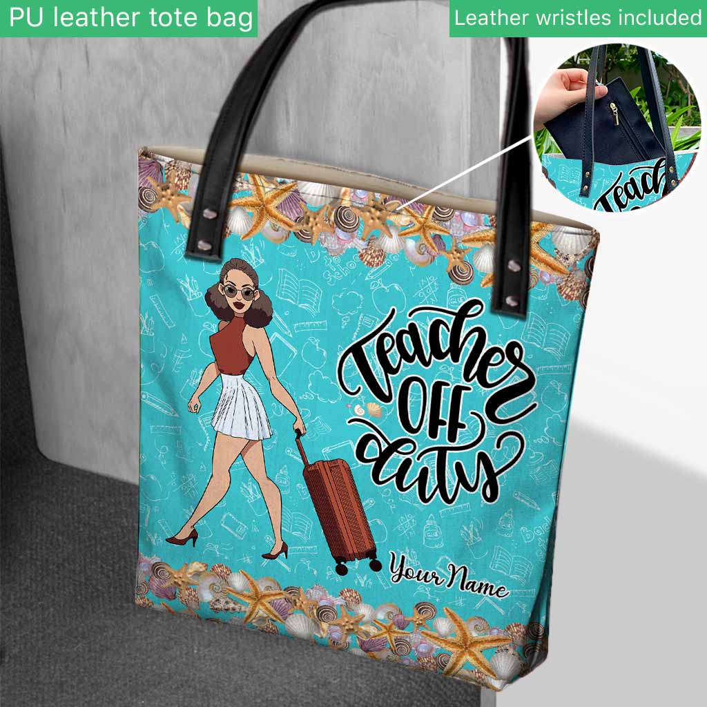 Teacher Off Duty - Personalized Tote Bag