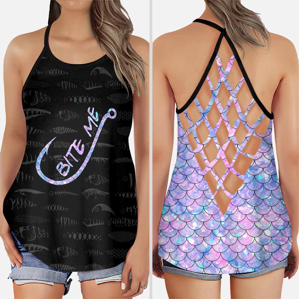 Bite Me - Fishing Cross Tank Top