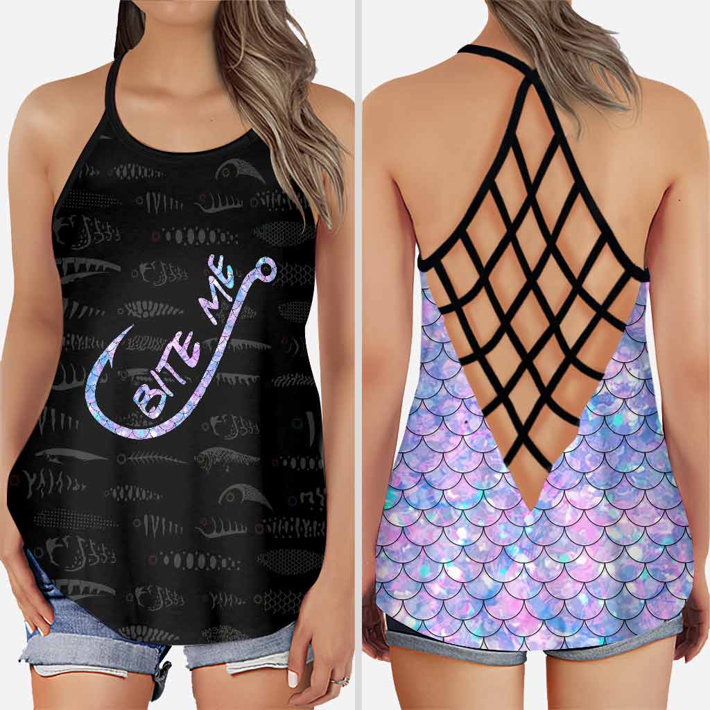 Bite Me - Fishing Cross Tank Top