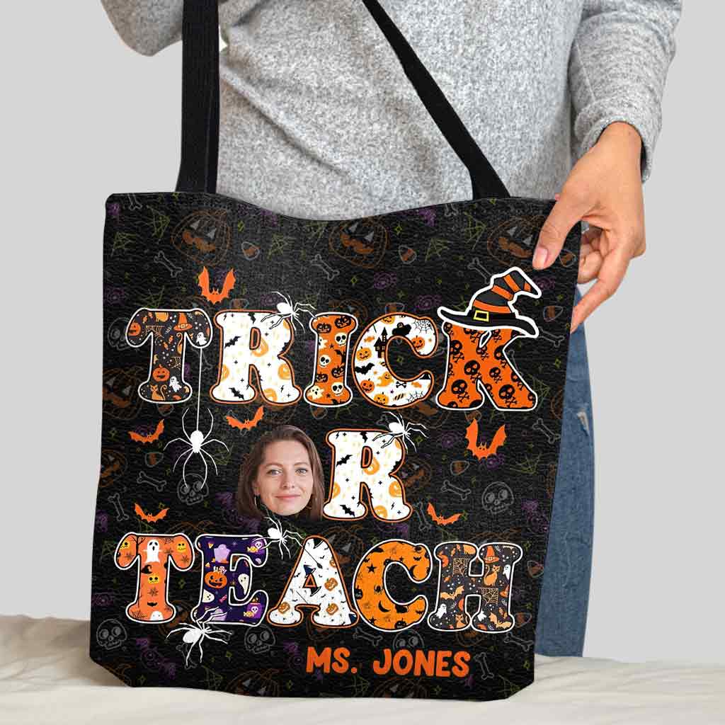 Treat Or Teach - Personalized Teacher Tote Bag