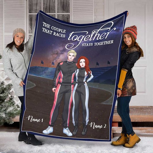 Races Together Stays Together - Personalized Racing Blanket