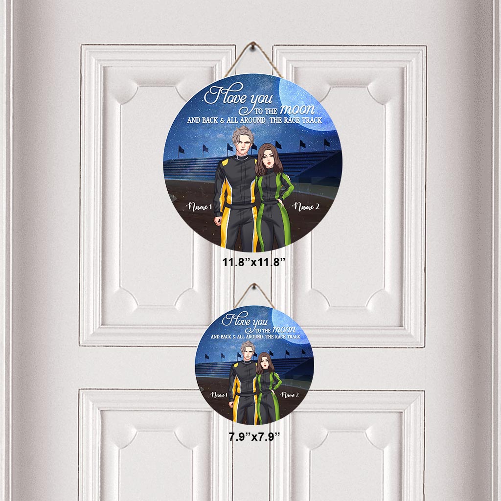 You & Me We Got This - Personalized Racing Round Wood Sign