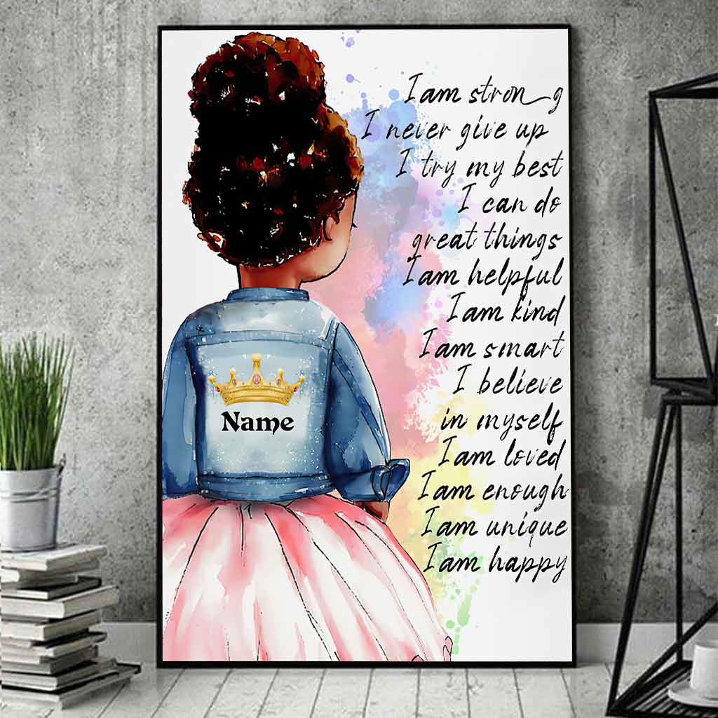 Black Girl - Personalized African American Poster