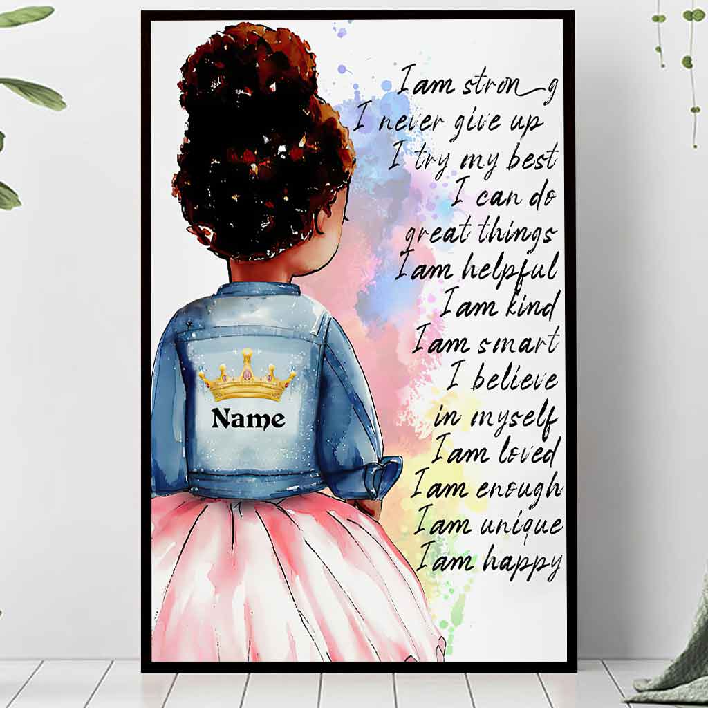 Black Girl - Personalized African American Poster