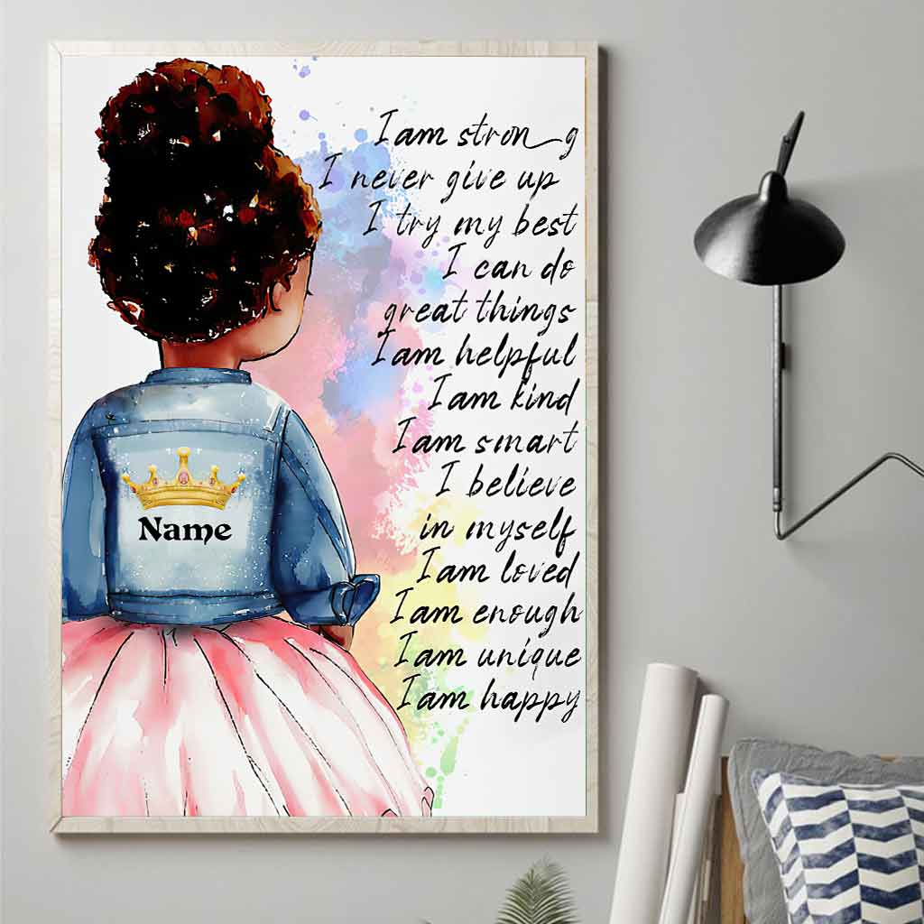 Black Girl - Personalized African American Poster