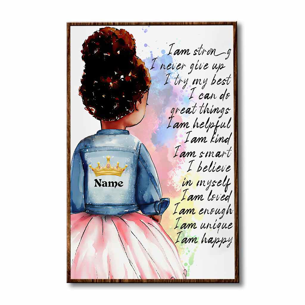 Black Girl - Personalized African American Poster