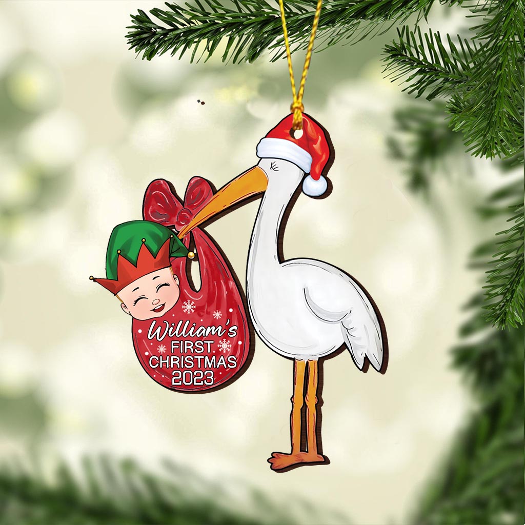 Baby First Christmas - Personalized Newborn Ornament