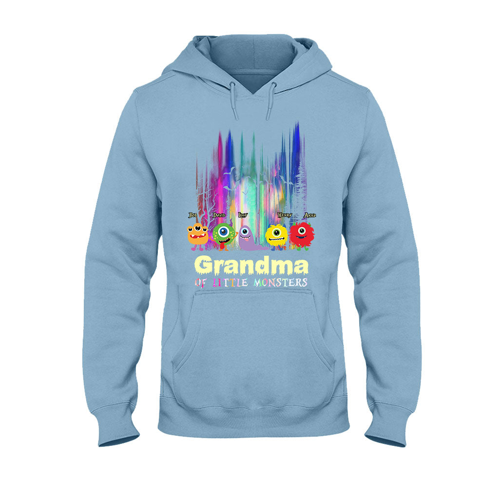Grandma Of Little Monsters - Personalized Grandma T-shirt And Hoodie