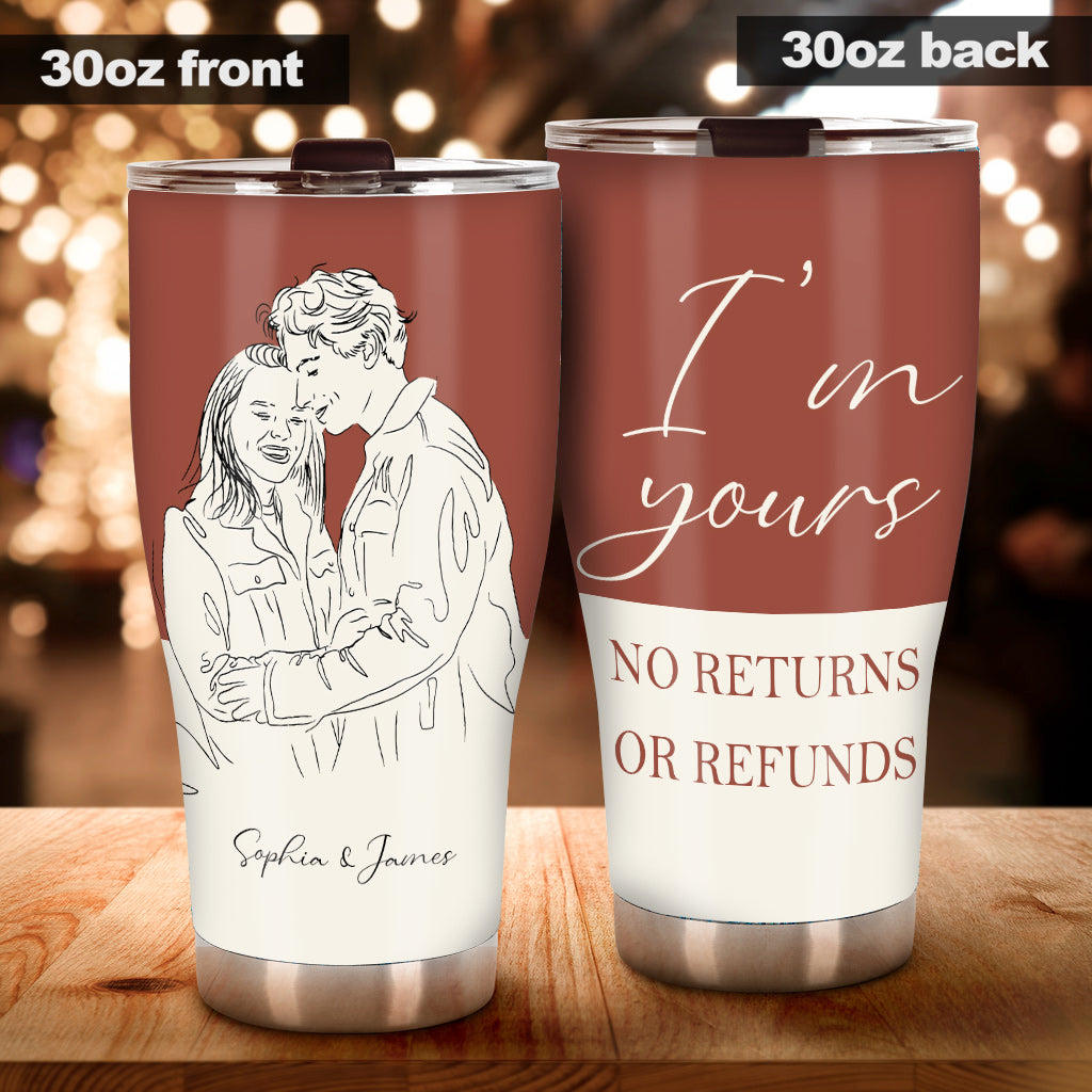 I'm Yours - Personalized Couple Tumbler
