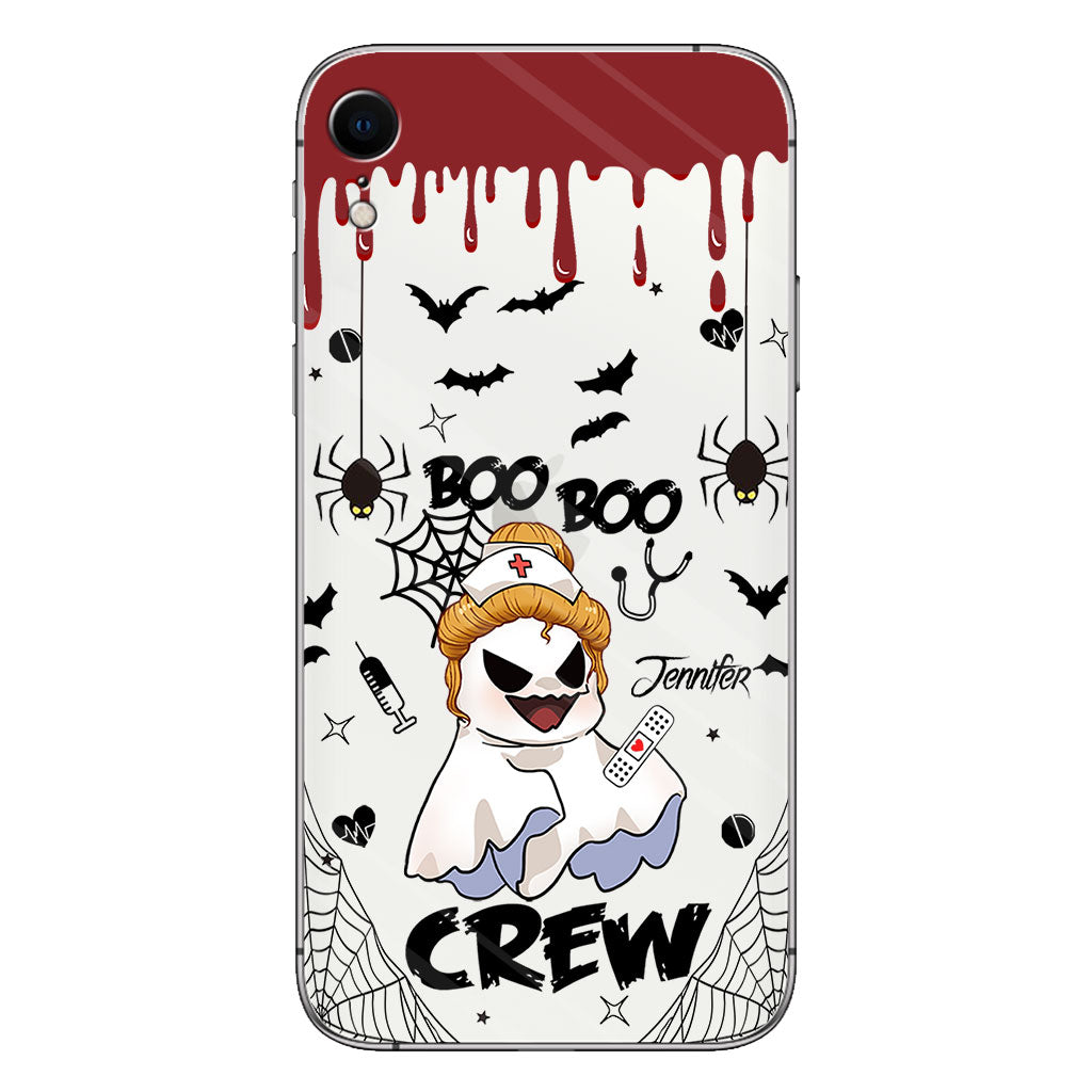 Boo Boo Crew - Personalized Nurse Clear Phone Case