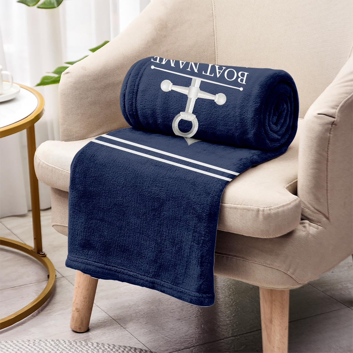 Welcome Aboard - Personalized Pontoon Blanket