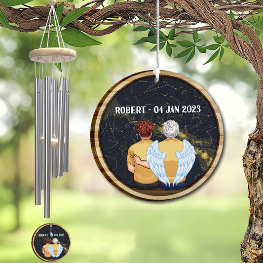 When I Look At The Stars - Personalized Memorial Wind Chime