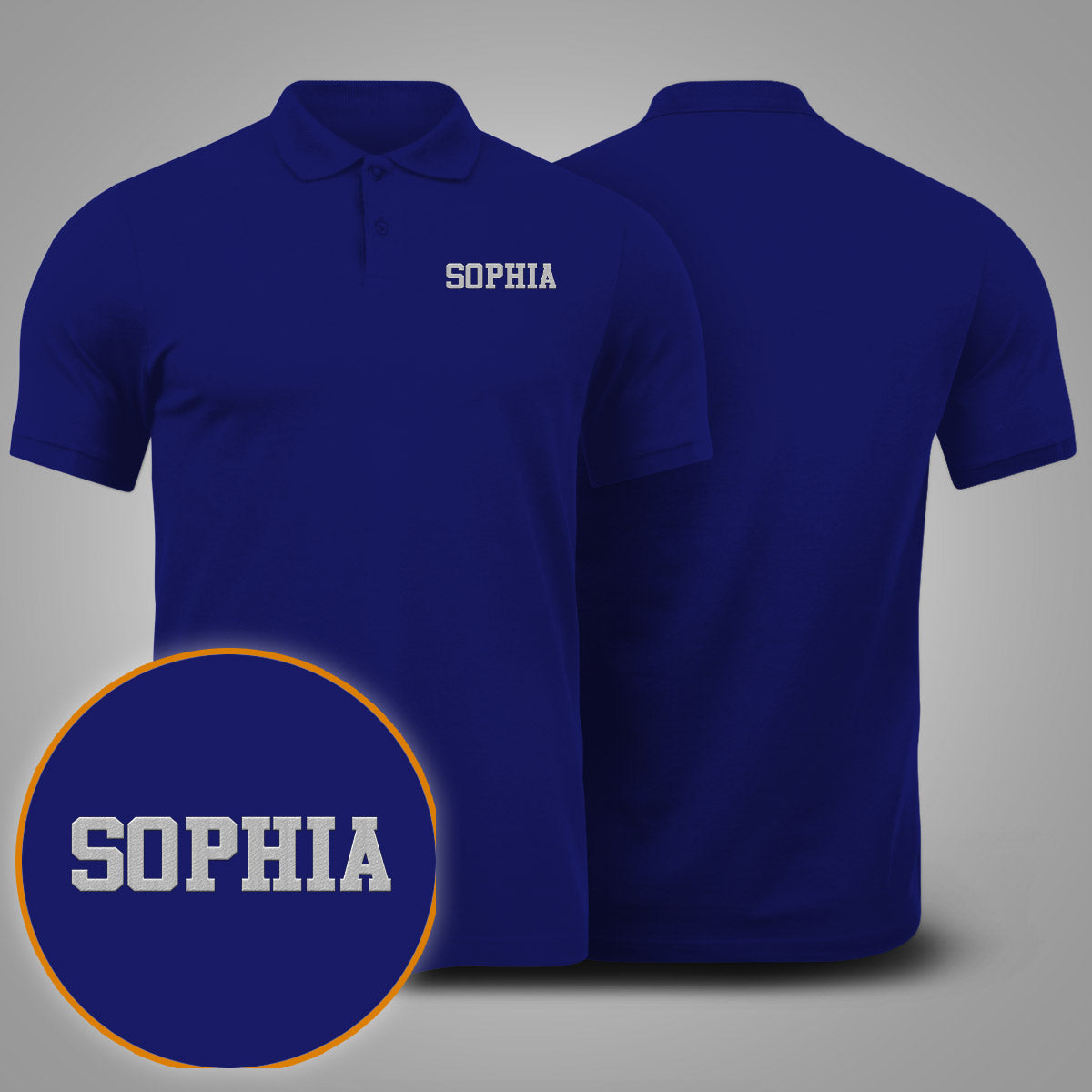 Custom Name - Personalized Aunt Embroidered Polo Shirt