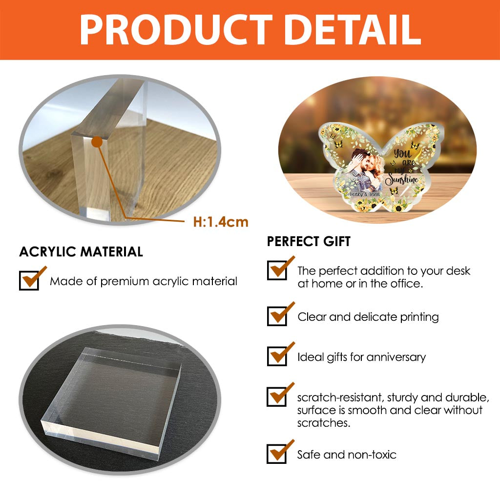 You Are My Sunshine - Personalized Mother Custom Shaped Acrylic Plaque