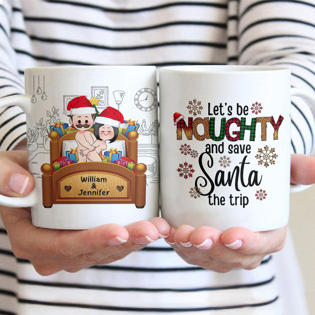 Let's Be Naughty - Personalized Couple Mug