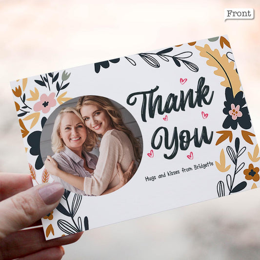 I Love You / Thank you - Personalized Greeting Card