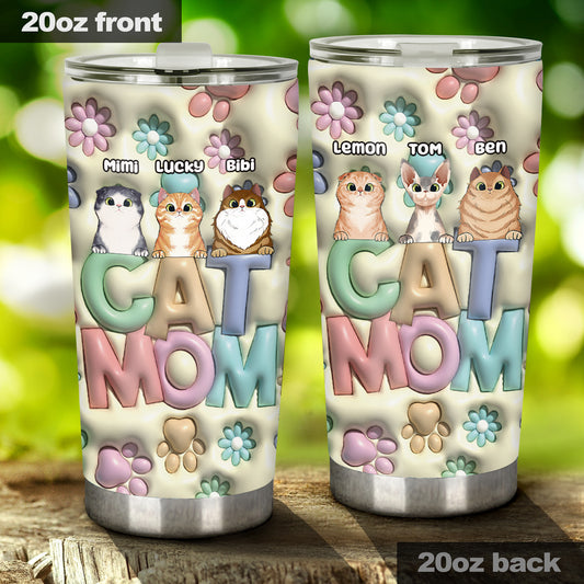 Cat Mom - Personalized Cat Tumbler