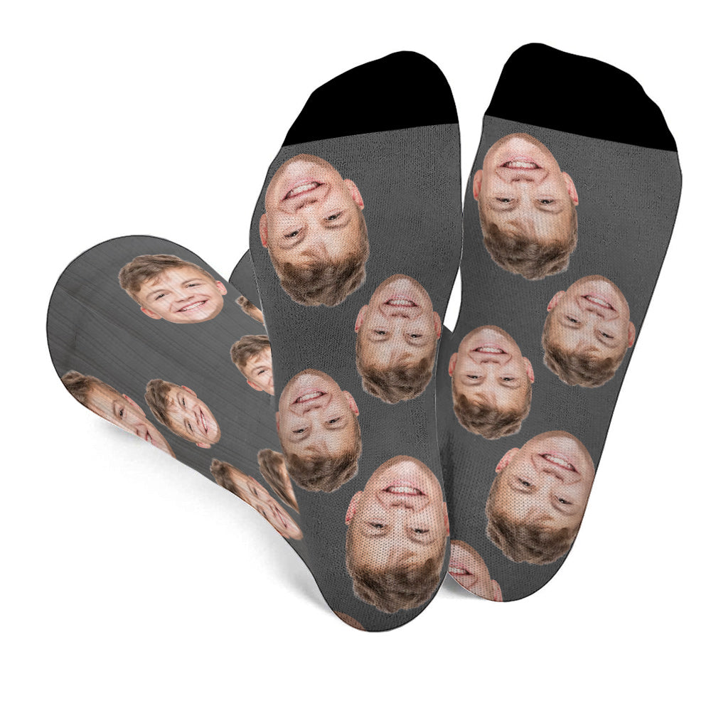 Custom Face - Personalized grandson Socks
