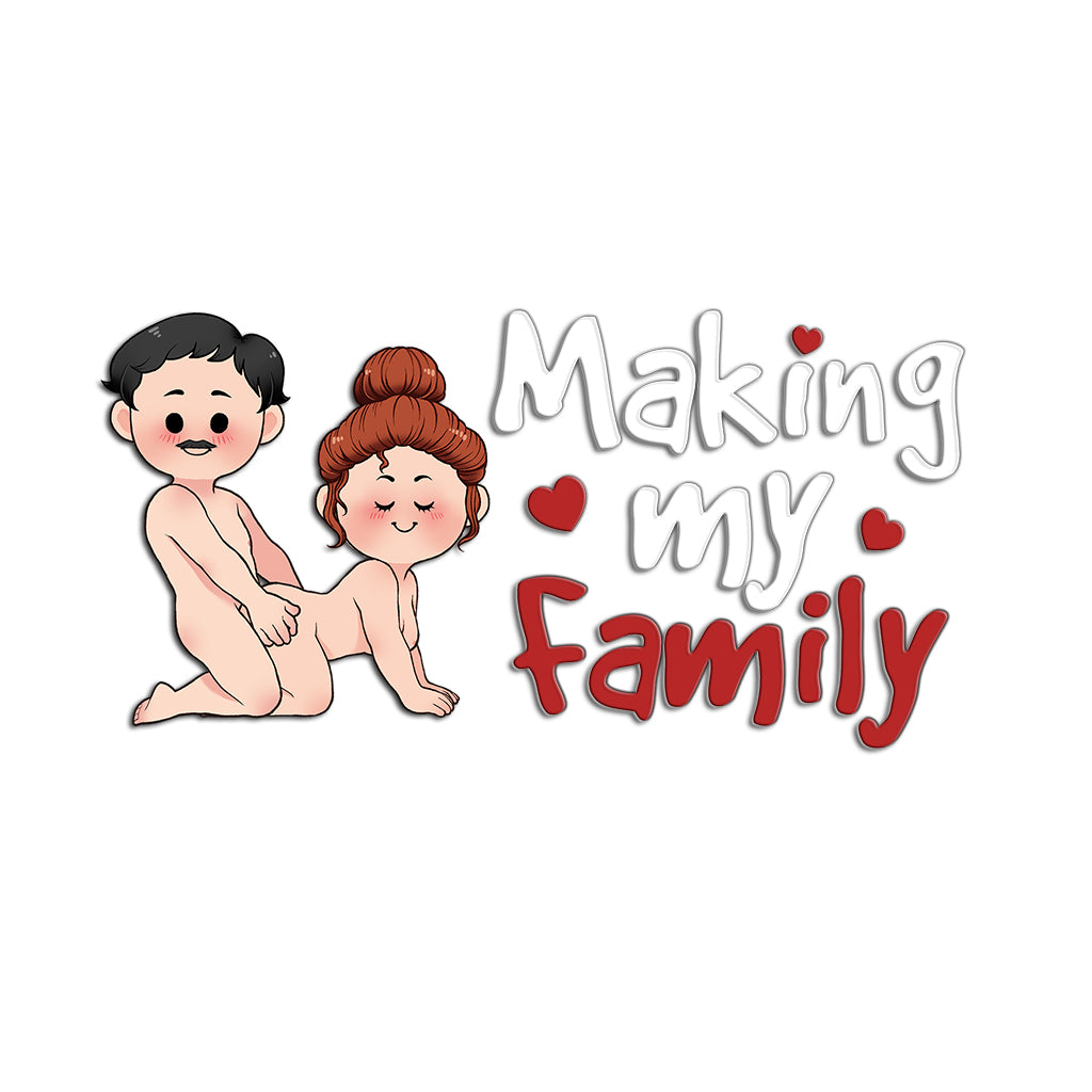 Making My Family - Personalized Couple Decal Full