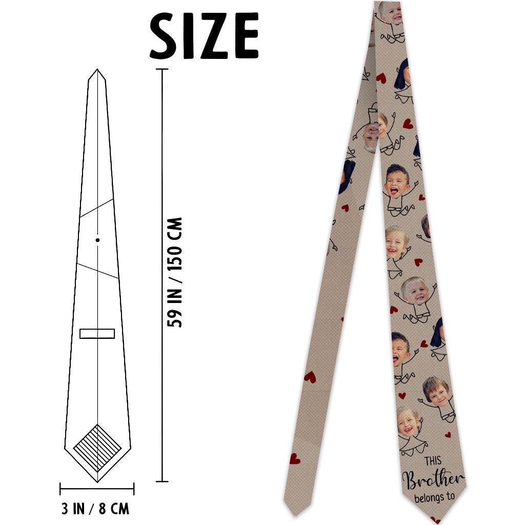 This Daddy Belongs To - Gift for dad, grandpa, uncle, brother, husband - Personalized Necktie