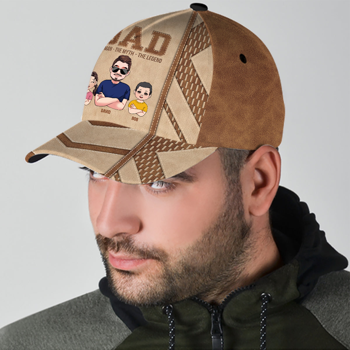 Dad The Man The Myth The Legend - Personalized Father Classic Cap