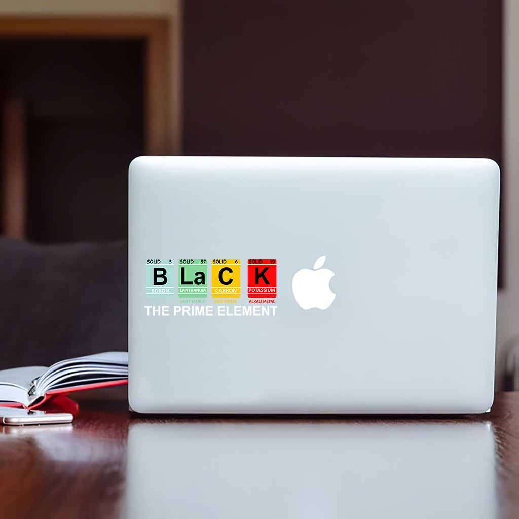 Black The Prime Element - African American Decal Full