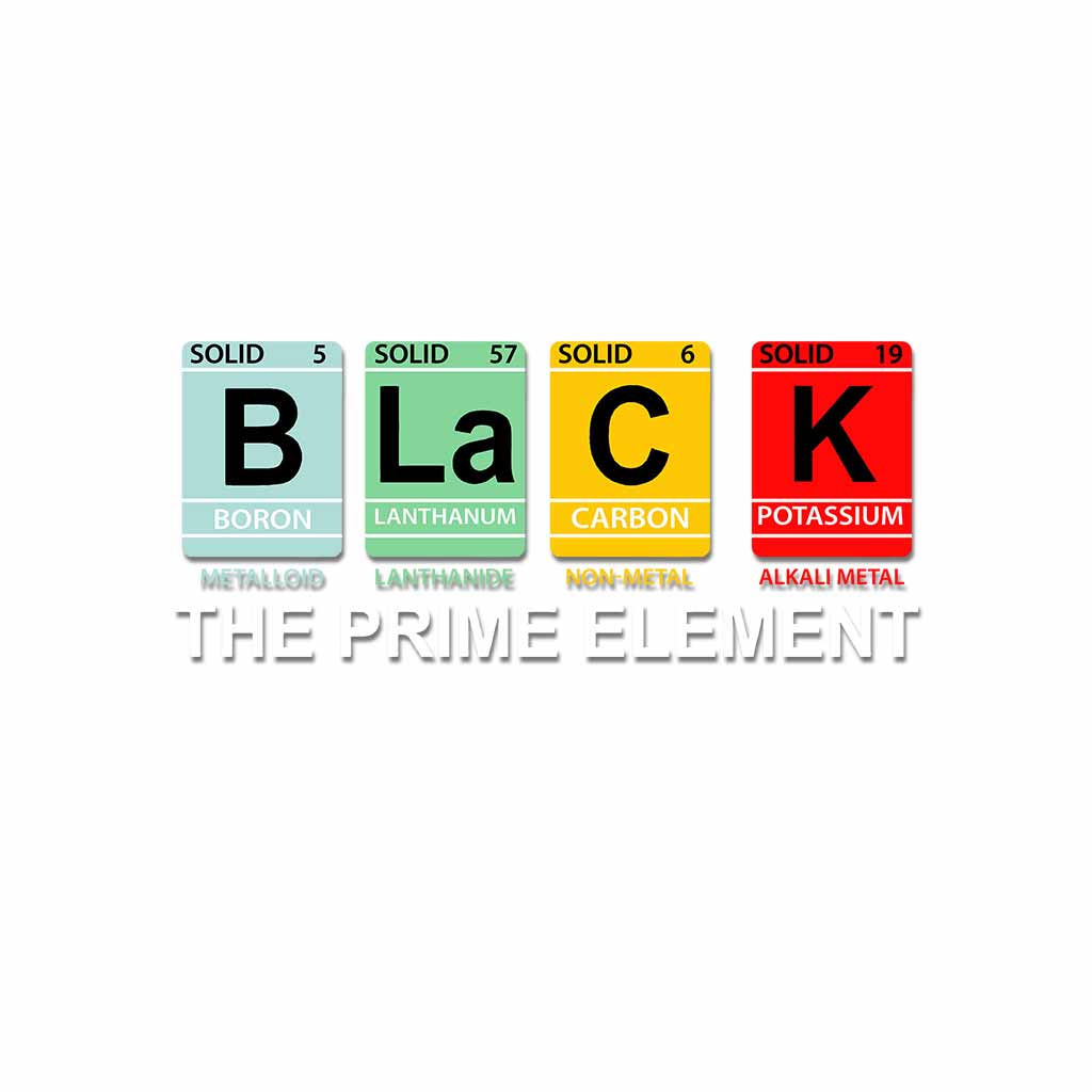 Black The Prime Element - African American Decal Full