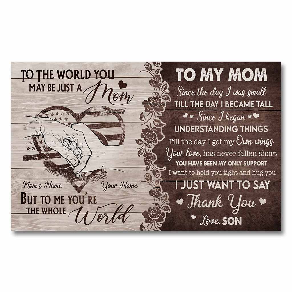 To My Mom - Personalized Mother's Day Police Officer Poster