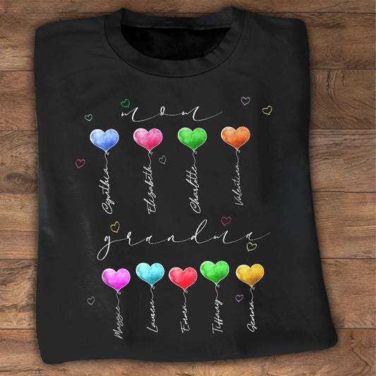 Mom Grandma - Personalized Mother's Day Grandma T-shirt and Hoodie