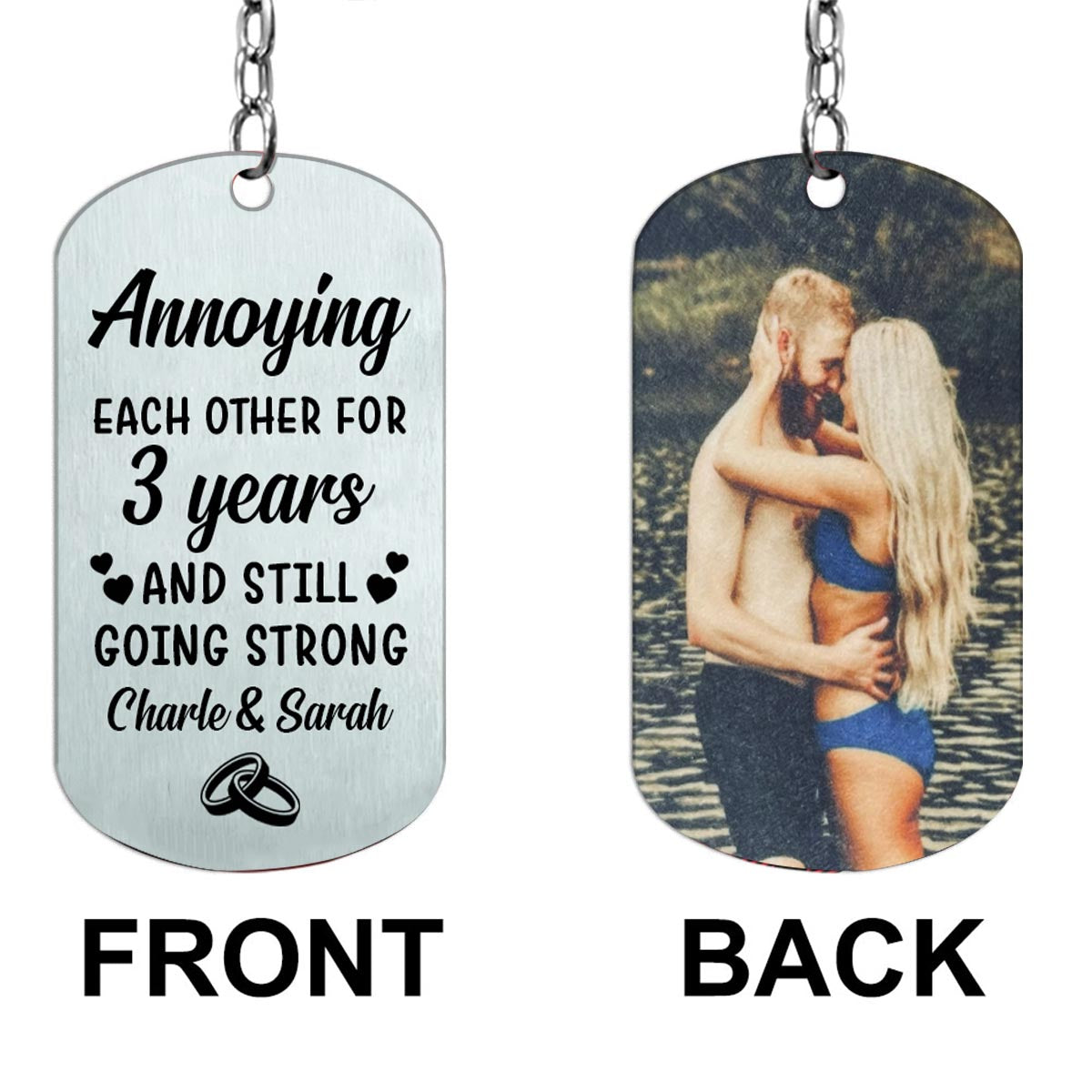 I'm Yours - Couple gift for husband, boyfriend, wife, girlfriend - Personalized Stainless Steel Keychain