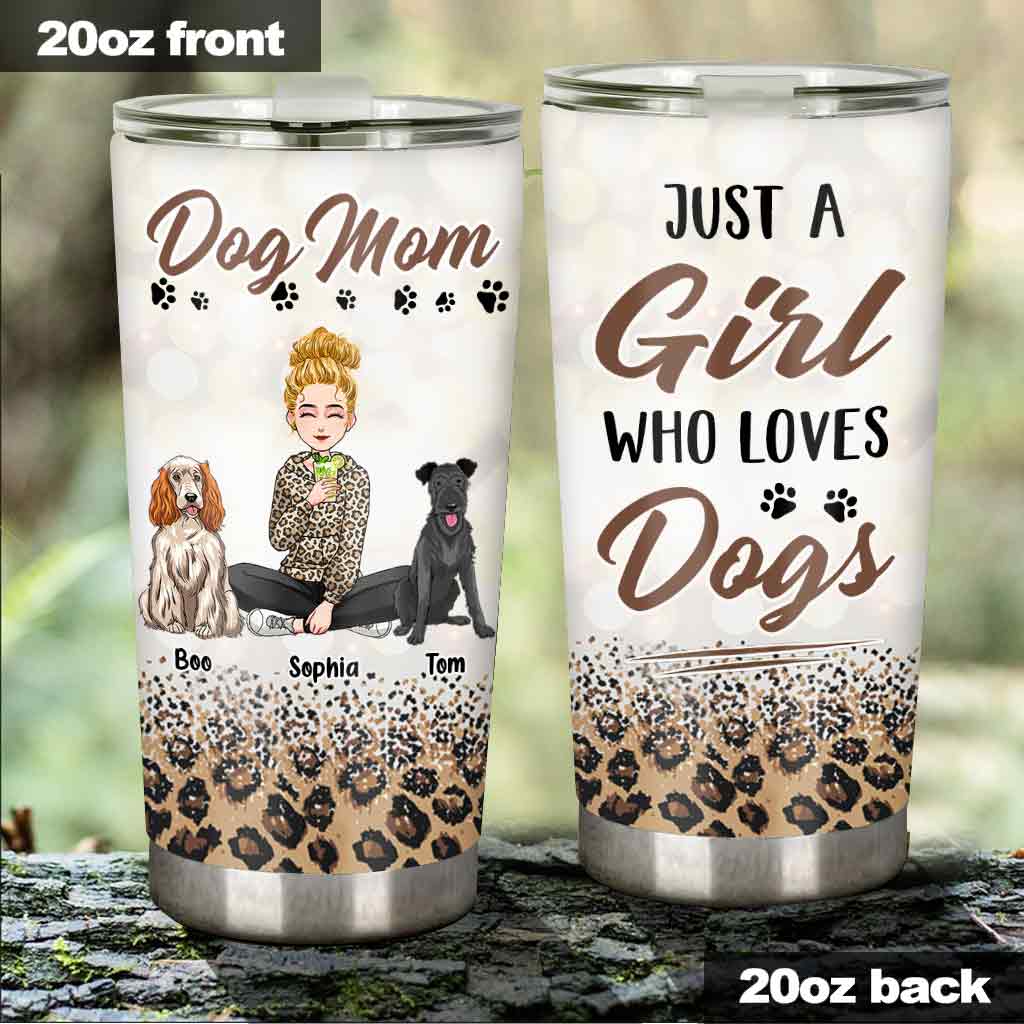 Dog Mom - Personalized Mother's Day Dog Tumbler