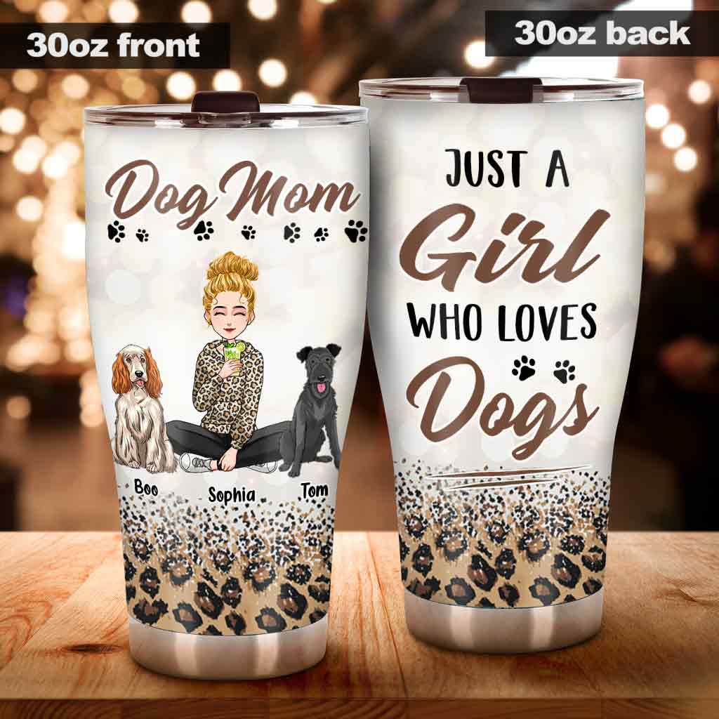 Dog Mom - Personalized Mother's Day Dog Tumbler