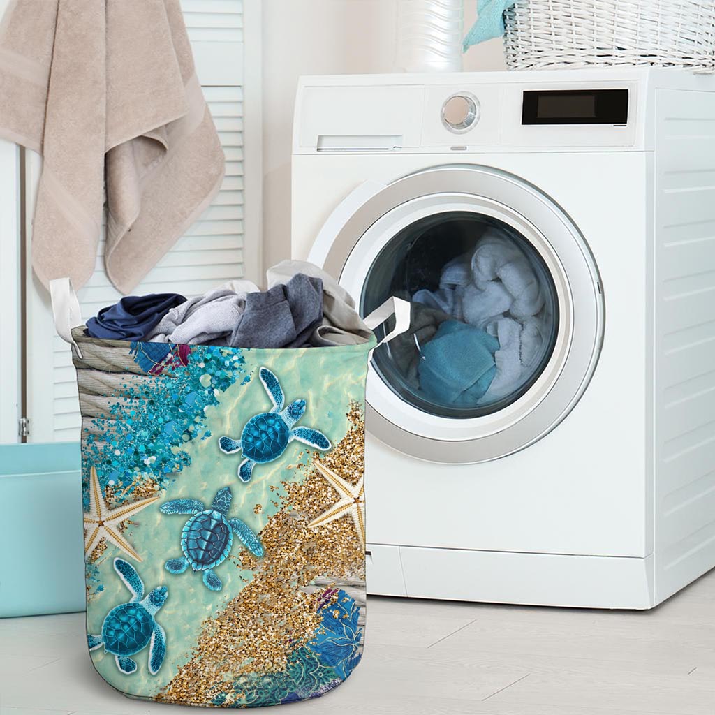 Beach Please Turtle Storage Basket