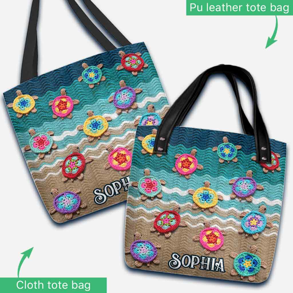Love Turtles - Personalized Turtle Tote Bag