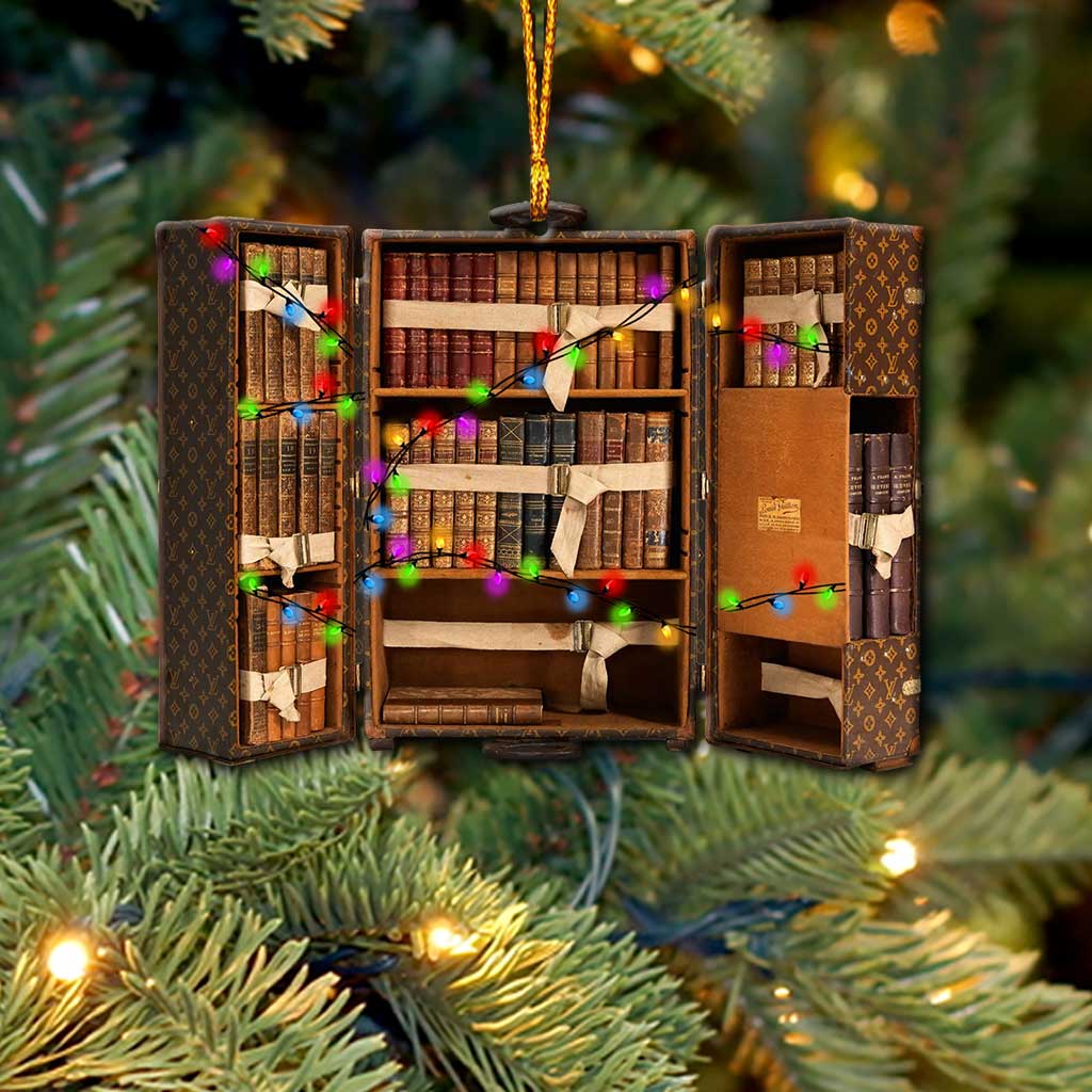 My Luggage Is Full Of - Christmas Book Ornament (Printed On Both Sides)